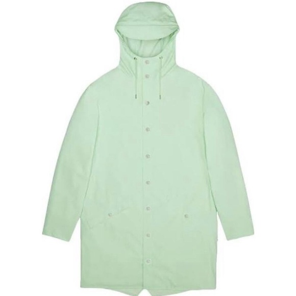 NWT Rains Rain Jacket unisex XL Mint Green - Picture 3 of 3